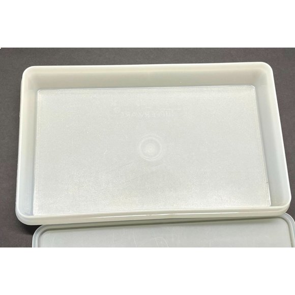 Vintage Tupperware Rectangular Bacon Deli Cold Cuts Keeper 794-12 with Lid - Picture 6 of 13